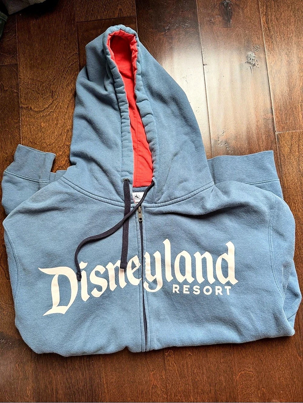 Disney Disneyland Resort Full-Zip Hoodie Blue Full-Zip Hoodie